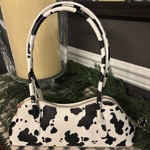 COW PRINT Melie Bianco Dakota Bag NWT
